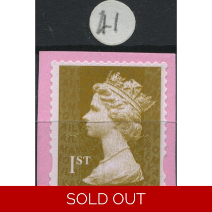 1st class gold Machin forgery A